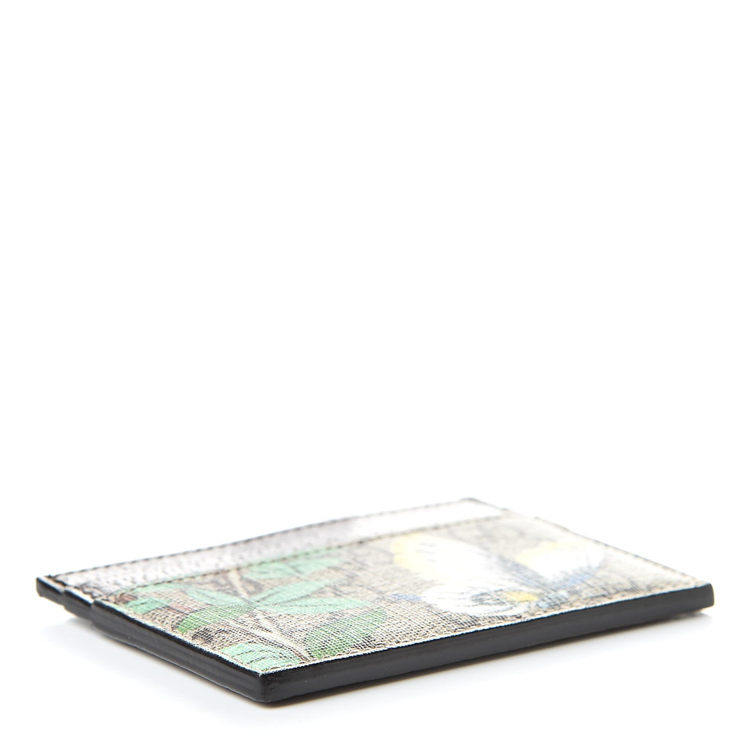 Gucci GG Supreme Monogram Tian Card Holder Beige Multicolor New Acero 4 of 8