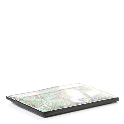 Gucci GG Supreme Monogram Tian Card Holder Beige Multicolor New Acero 4 of 8