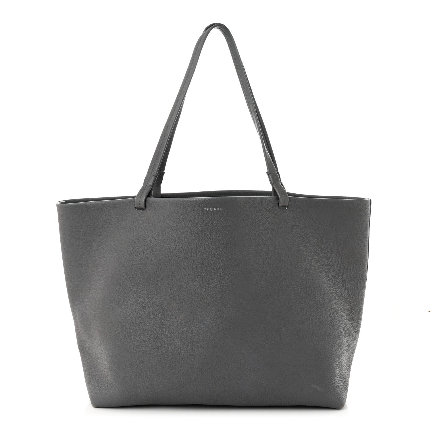 The Row Grained Calfskin Park Tote Three Grey 3 of 18