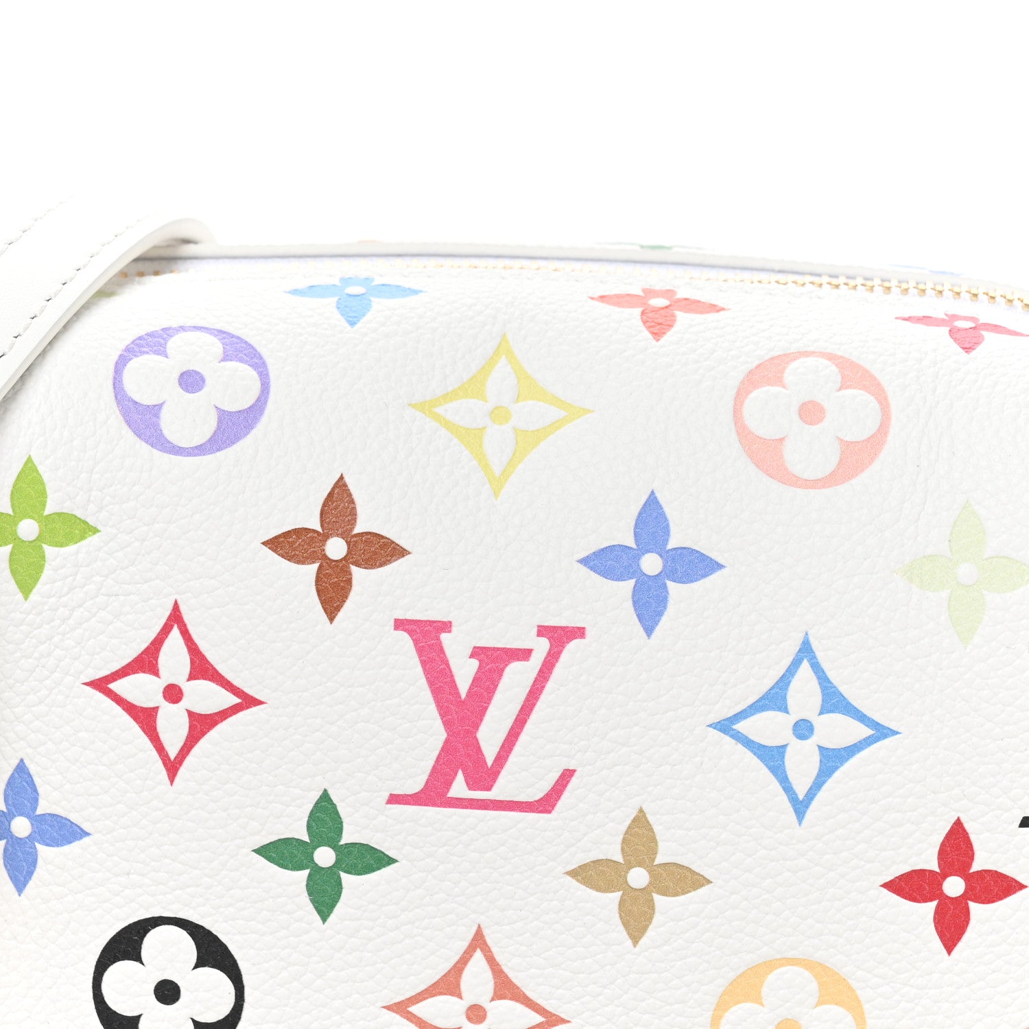 Louis Vuitton LV x TM Cowhide Monogram Multicolor Side Trunk MM White 7 of 10