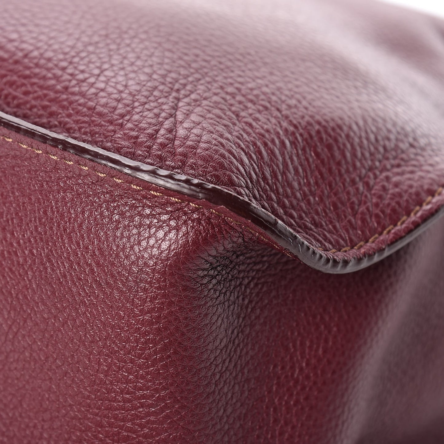 Calfskin Medium Marcie Satchel Wine Purple