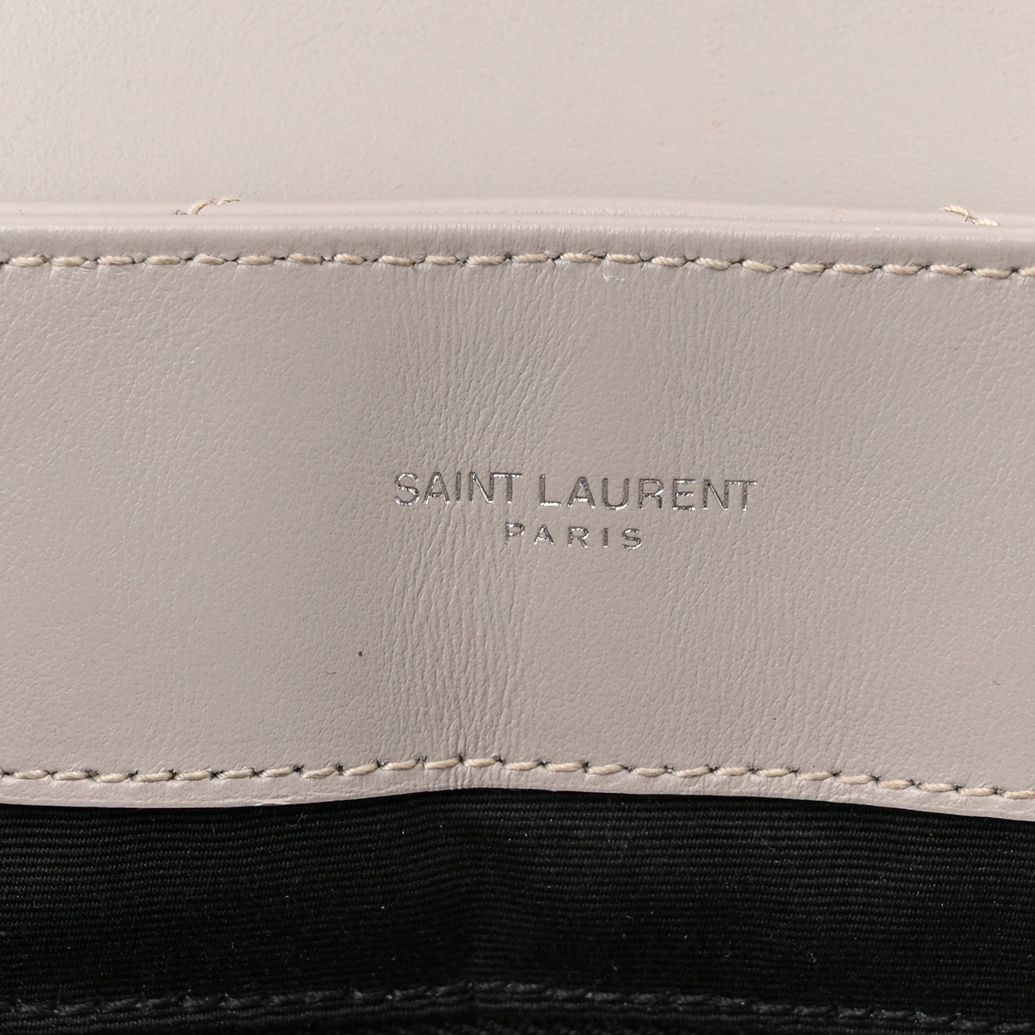 Saint Laurent Calfskin Y Quilted Monogram Medium Loulou Chain Satchel Granite 5 of 15