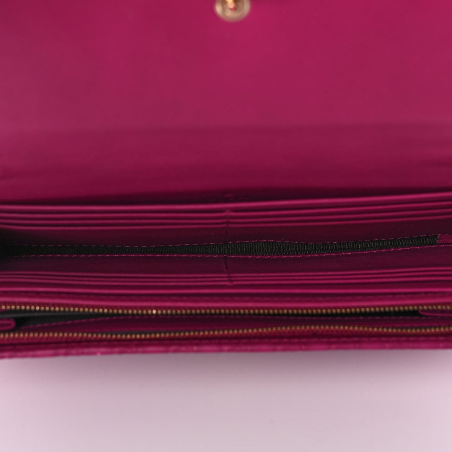 Soft Microguccissima Dice Chain Wallet Bright Bouganville