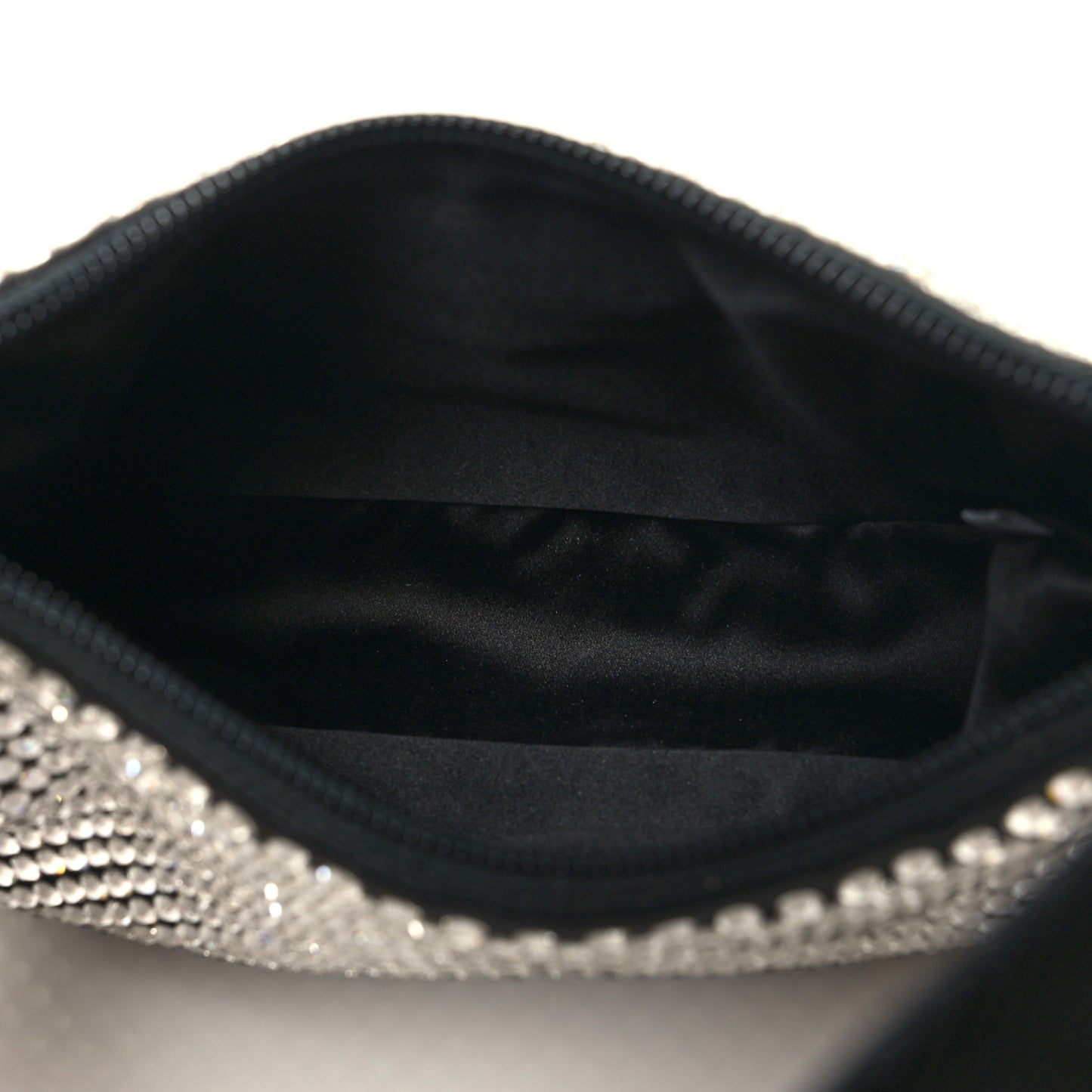 Satin Crystal Mini Re-Edition 2000 Bag Cristal