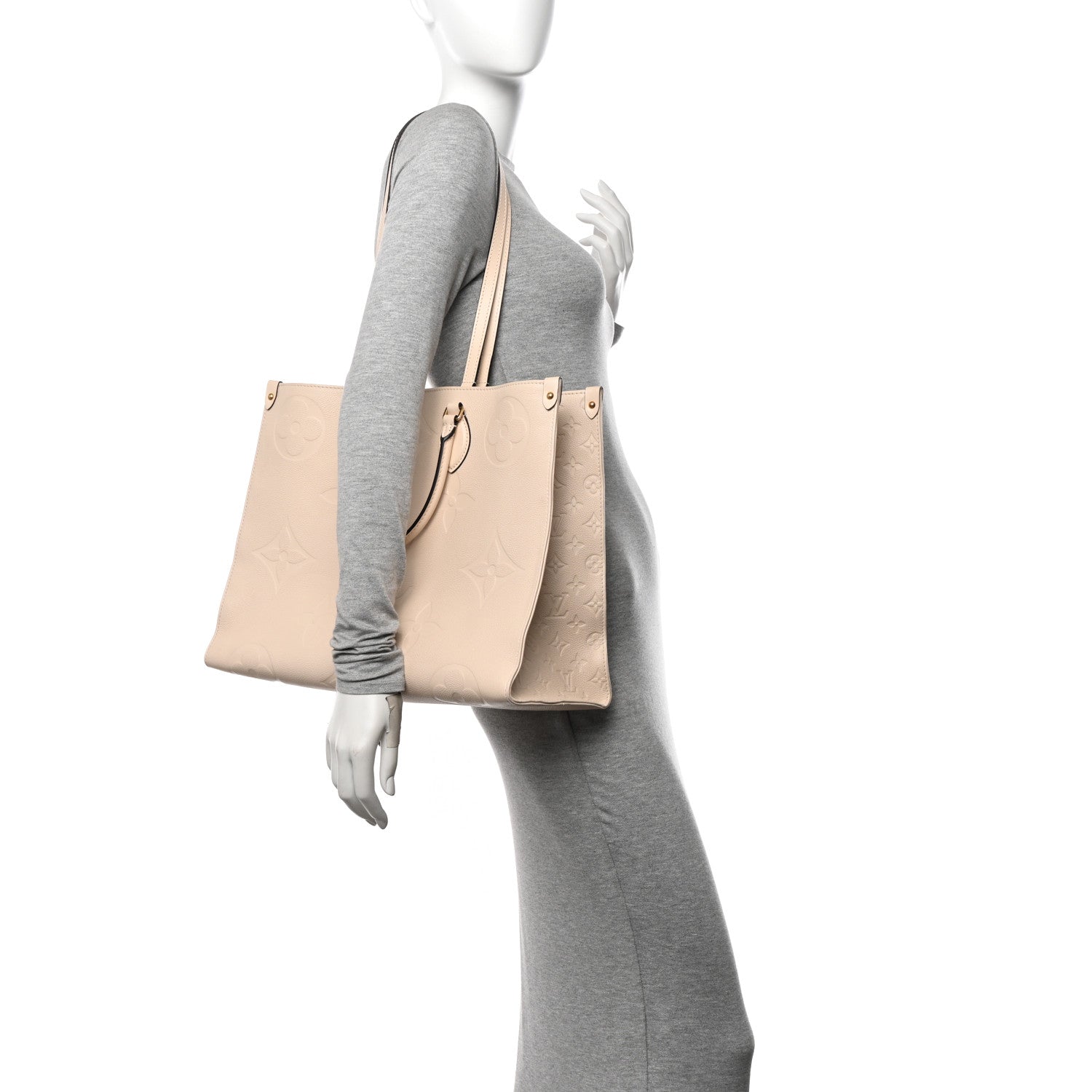 Louis Vuitton Empreinte Monogram Giant Onthego GM Creme 2 of 12