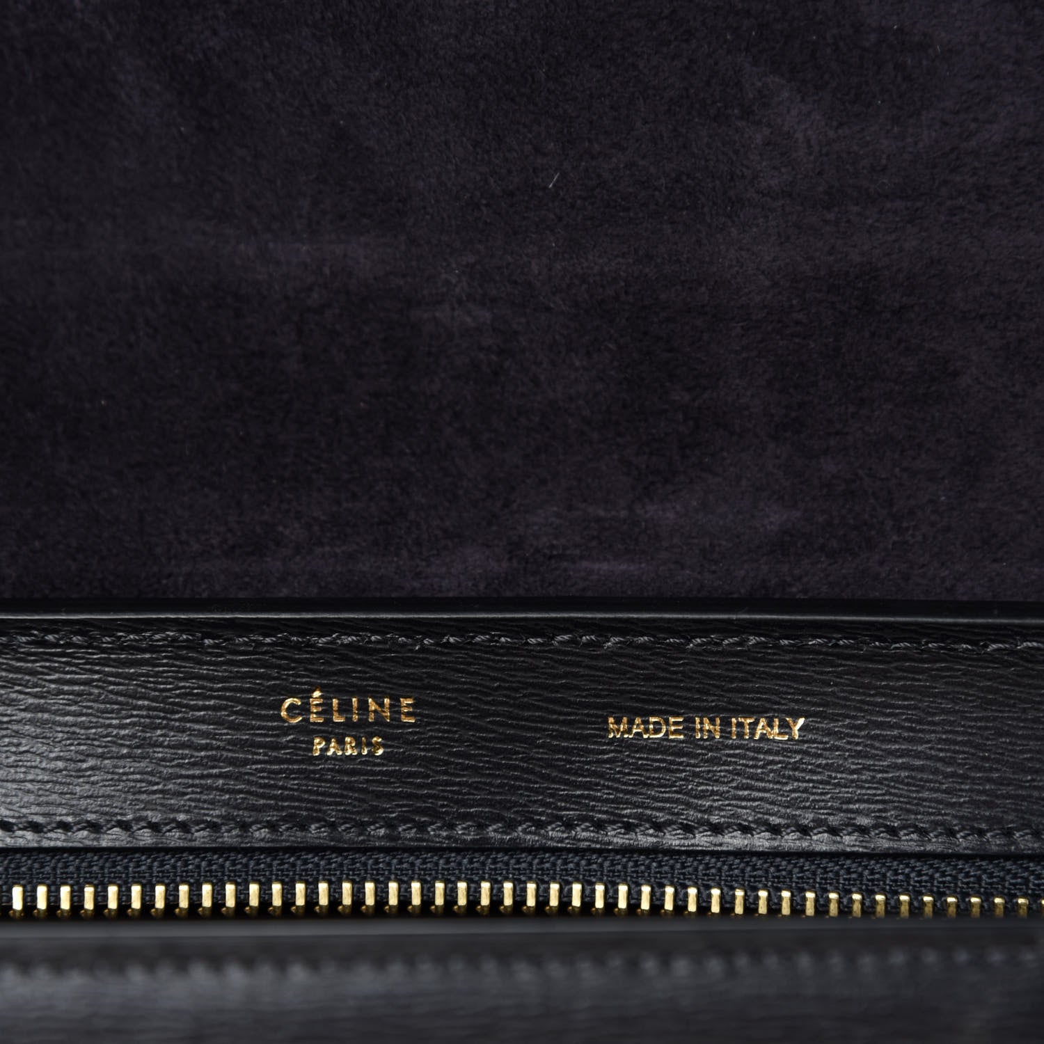 Celine Liege Calfskin Small Trapeze Black 8 of 9