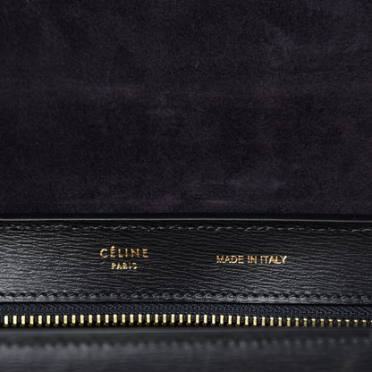 Celine Liege Calfskin Small Trapeze Black 8 of 9