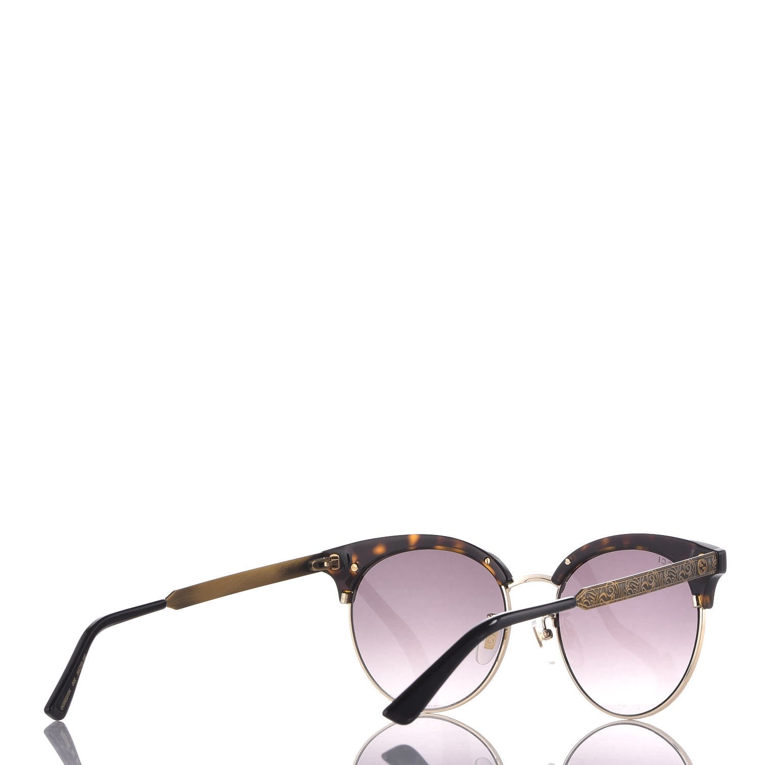 Gucci Metal Tiger GG0222SK Sunglasses Tortoise 4 of 9
