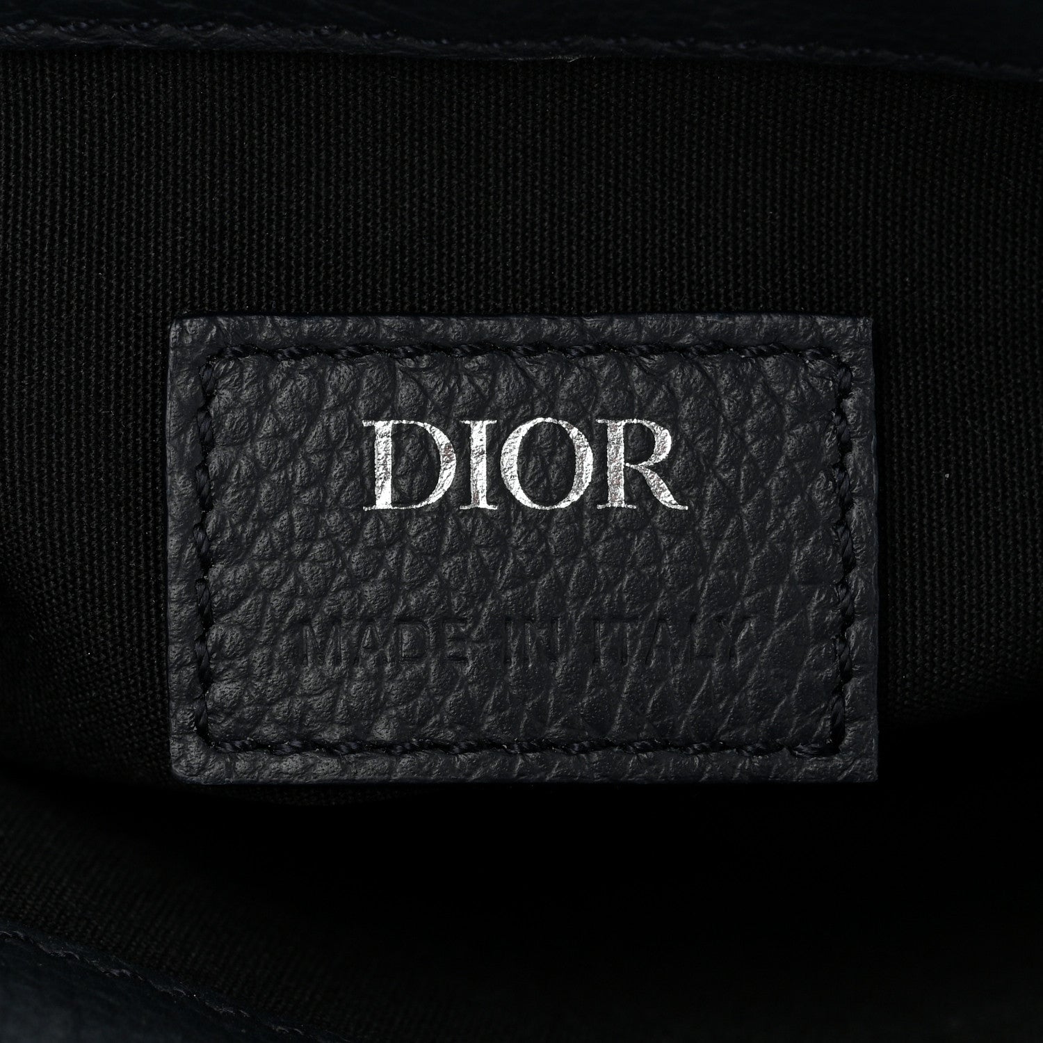 Christian Dior Oblique Saddle Messenger Pouch Blue Black 6 of 11