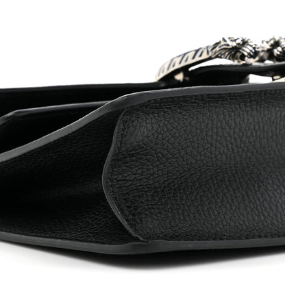 Gucci Dollar Calfskin Enamel Small Dionysus Shoulder Bag Black Electric Blue 9 of 12