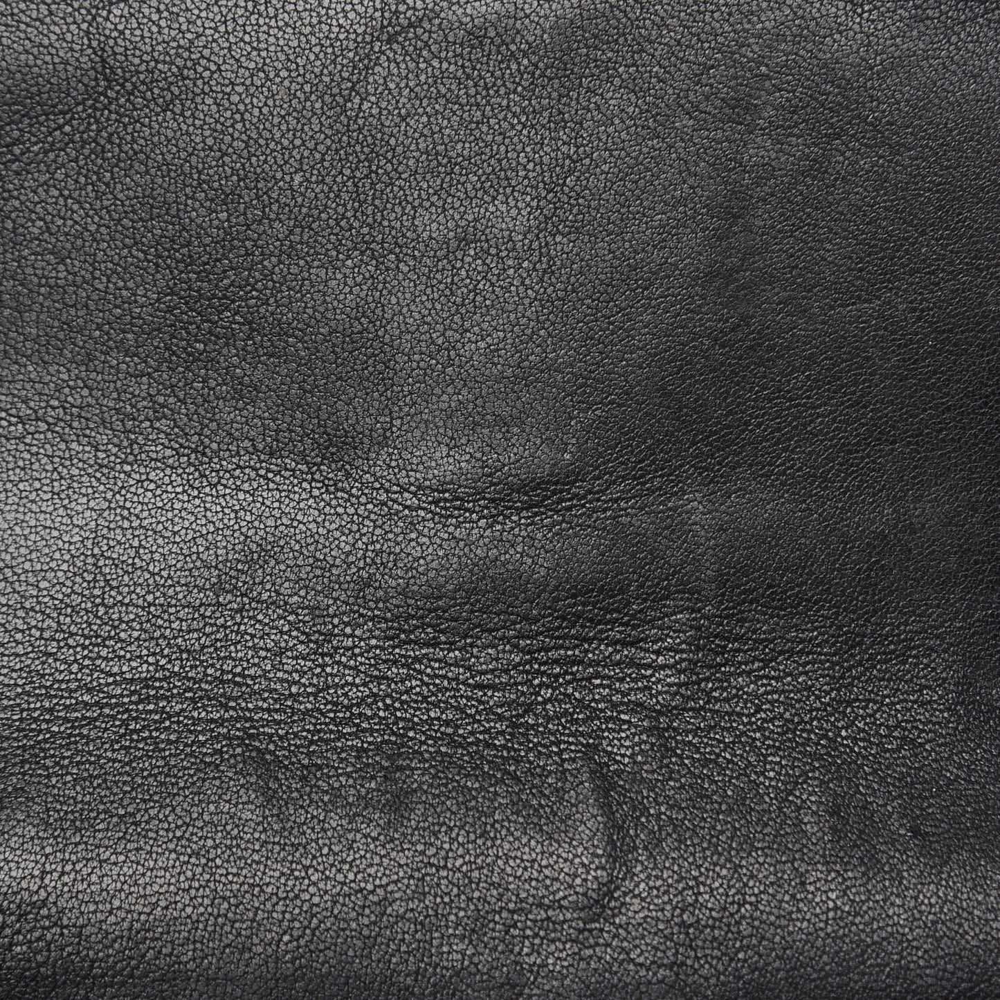 Sheepskin Matelasse Monogram Rider Poncho Wallet on Chain Black