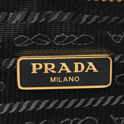Prada Yarn Raffia Effect Crochet Re-Edition 2005 Shoulder Bag Black 7 of 10