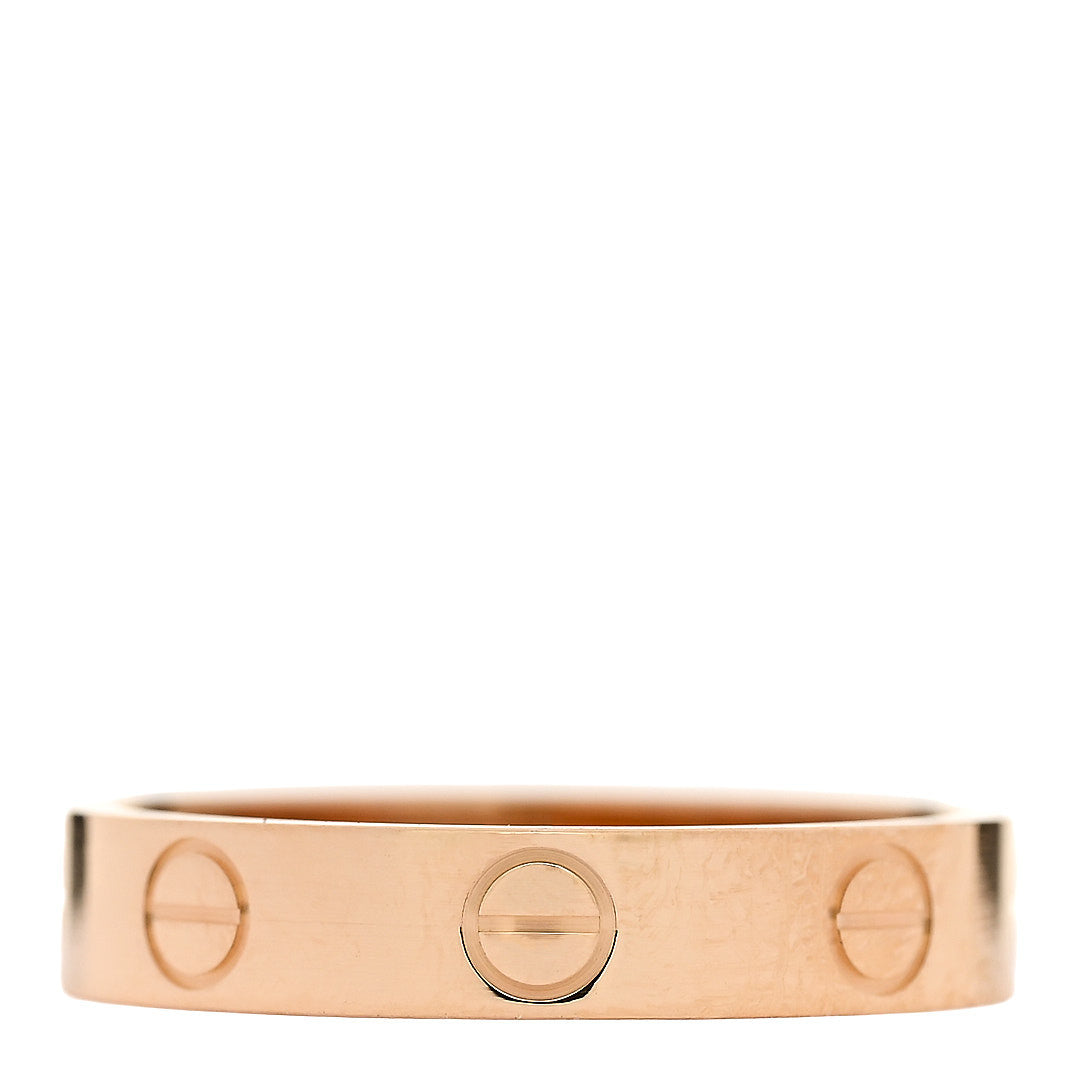 18K Yellow Gold 3.5mm LOVE Wedding Band Ring 51 5.75