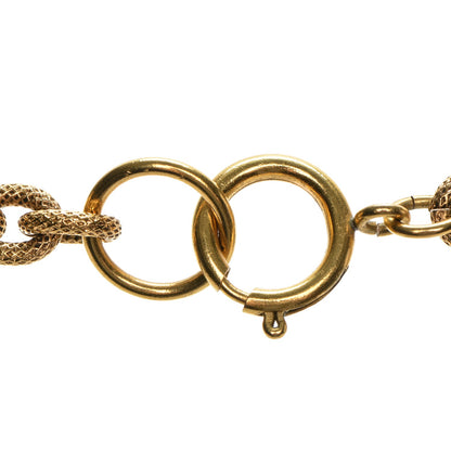 Chanel Gripoix CC Cross Pendant Necklace Green Gold 6 of 6