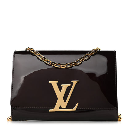 Louis Vuitton Patent Chain Louise GM Amarante 1 of 11