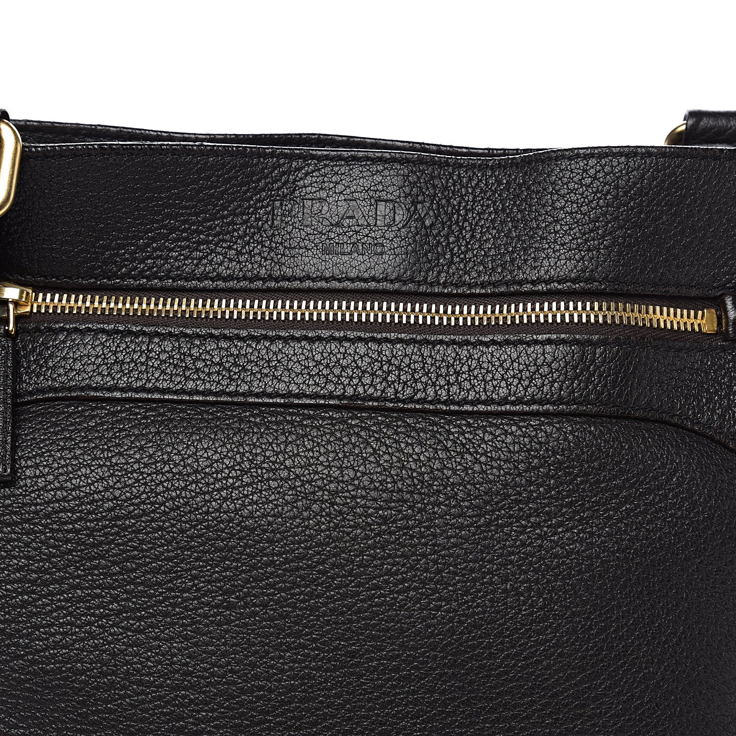 Prada Cervo Deerskin Flat Messenger Bag Ebano 12 of 12