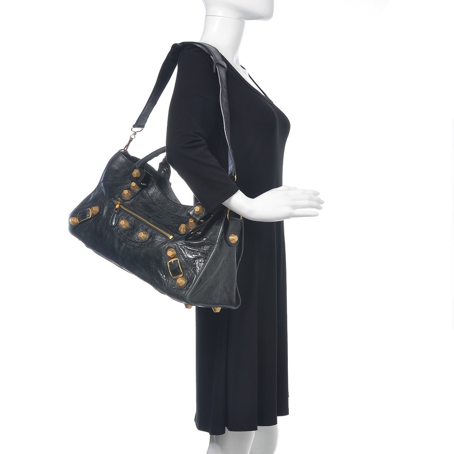 Agneau Giant 21 Gold Hardware Part Time Black