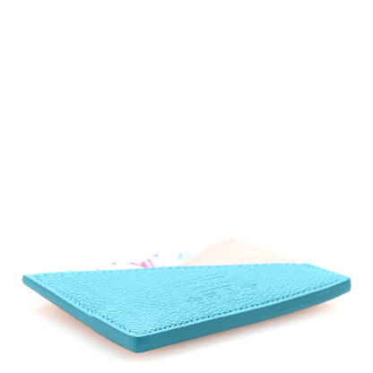 Louis Vuitton LV X TM Monogram Multicolor Criss-Cross Card Holder Kabira Blue Rose 4 of 8
