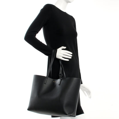 Saint Laurent Calfskin Large Shopping Tote Black 2 of 10