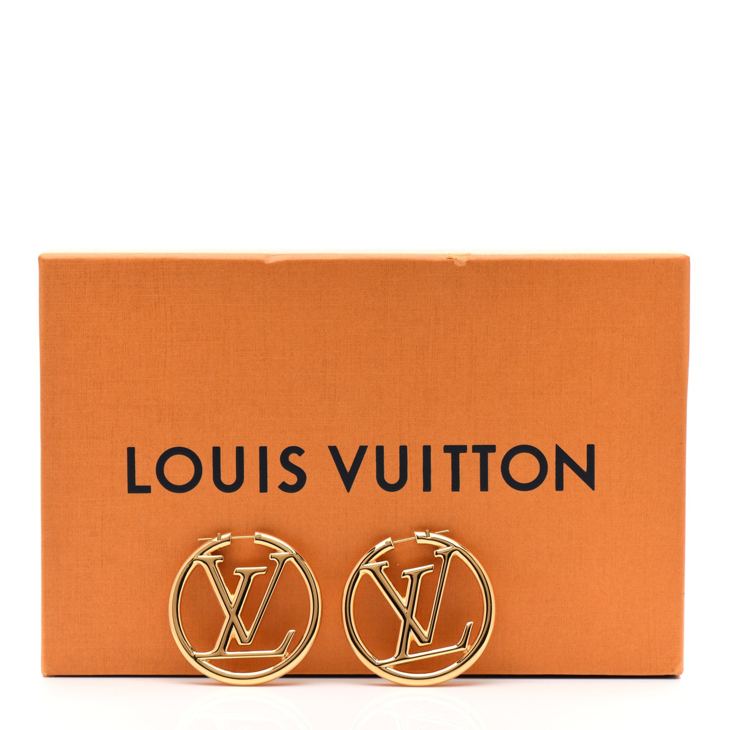 Metal Louise Hoop Earrings Gold