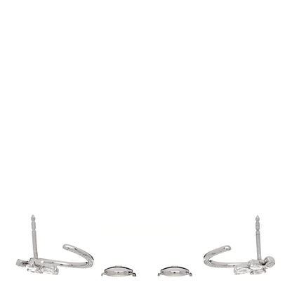Tiffany Platinum Diamond Victoria Vine Circle Earrings 3 of 5