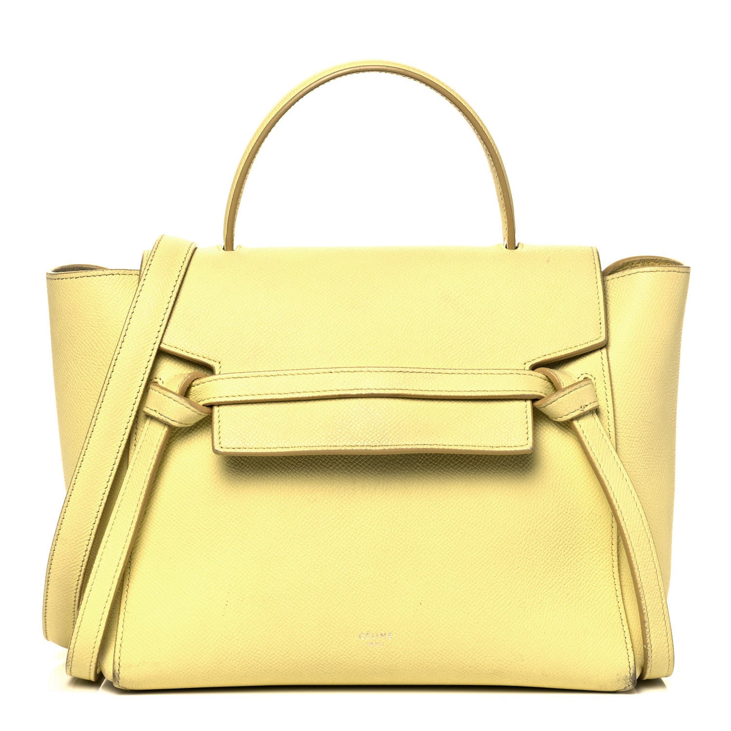 Celine Grained Calfskin Micro Belt Bag Bergamote 1 of 13
