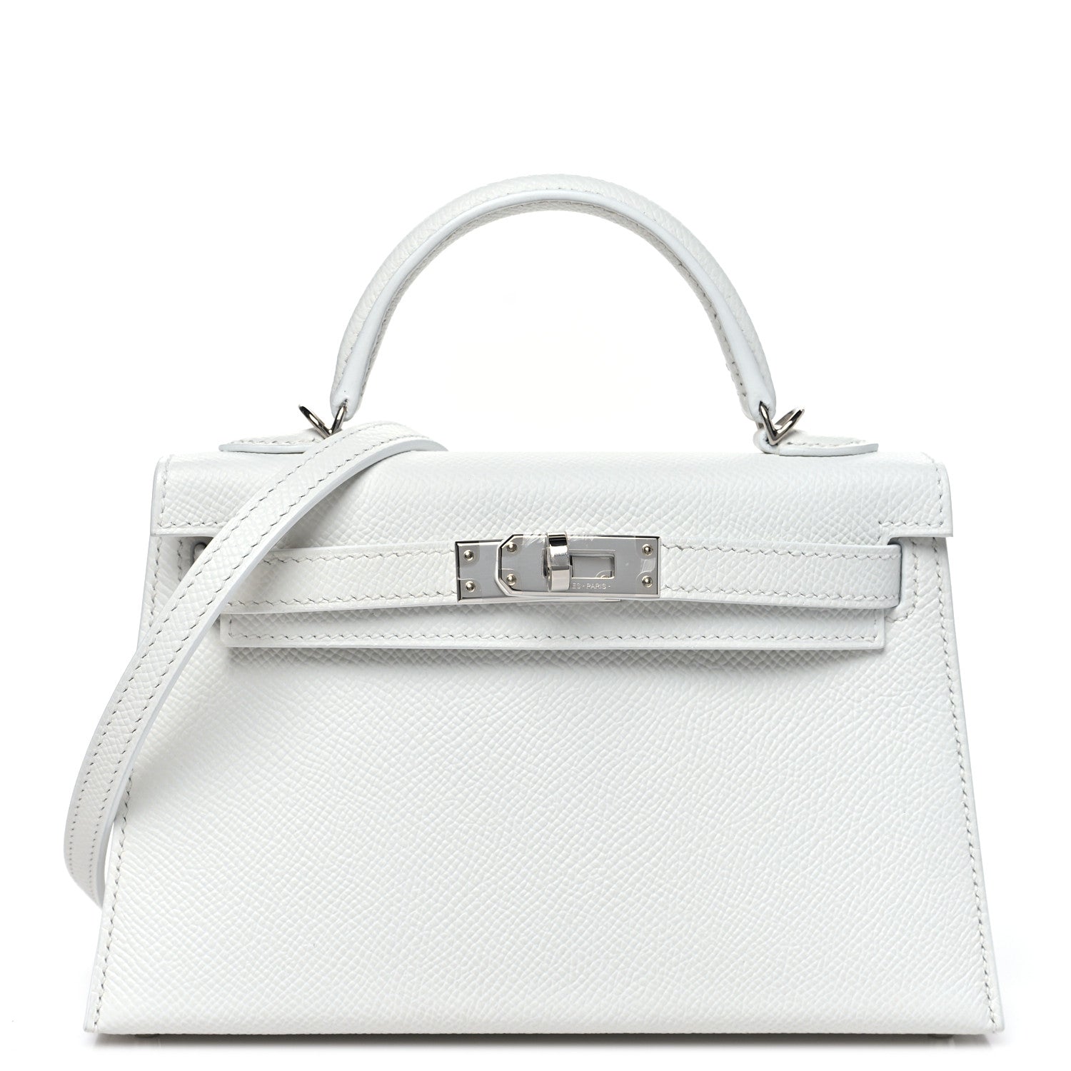 Hermes Epsom Mini Kelly Sellier 20 New White 1 of 10