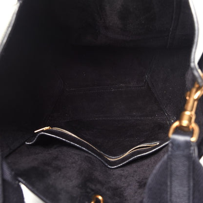 Celine Soft Grained Calfskin Sangle Bucket Bag Black 5 of 10