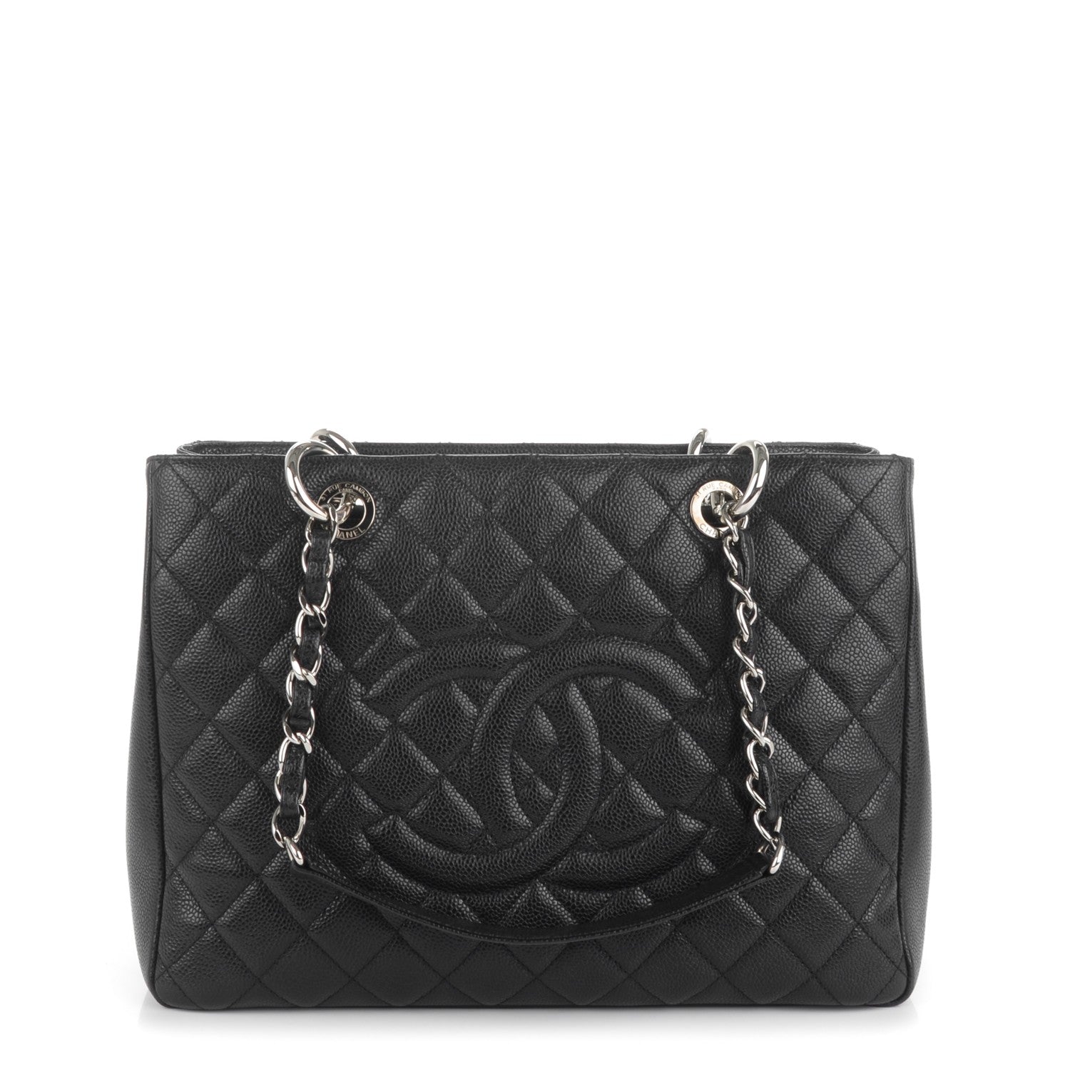 Chanel Caviar Quilted Grand Shopping Tote GST Black 1 of 7