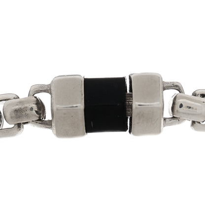 David Yurman Sterling Silver Black Onyx Hex Chain Station Bracelet 5 of 6