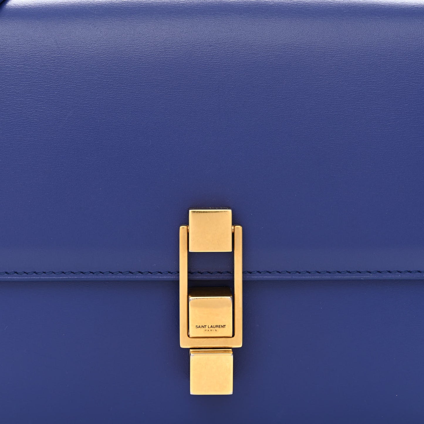 Smooth Calfskin Carre Satchel Royal Blue