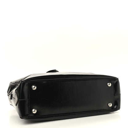 Prada Spazzolato Large Zip Around Briefcase Black 4 of 10