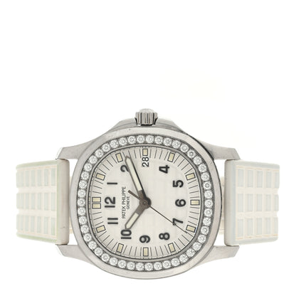 Patek Philippe Stainless Steel Rubber Diamond Bezel 36mm Aquanaut Automatic Watch White 5067A-011 2 of 5