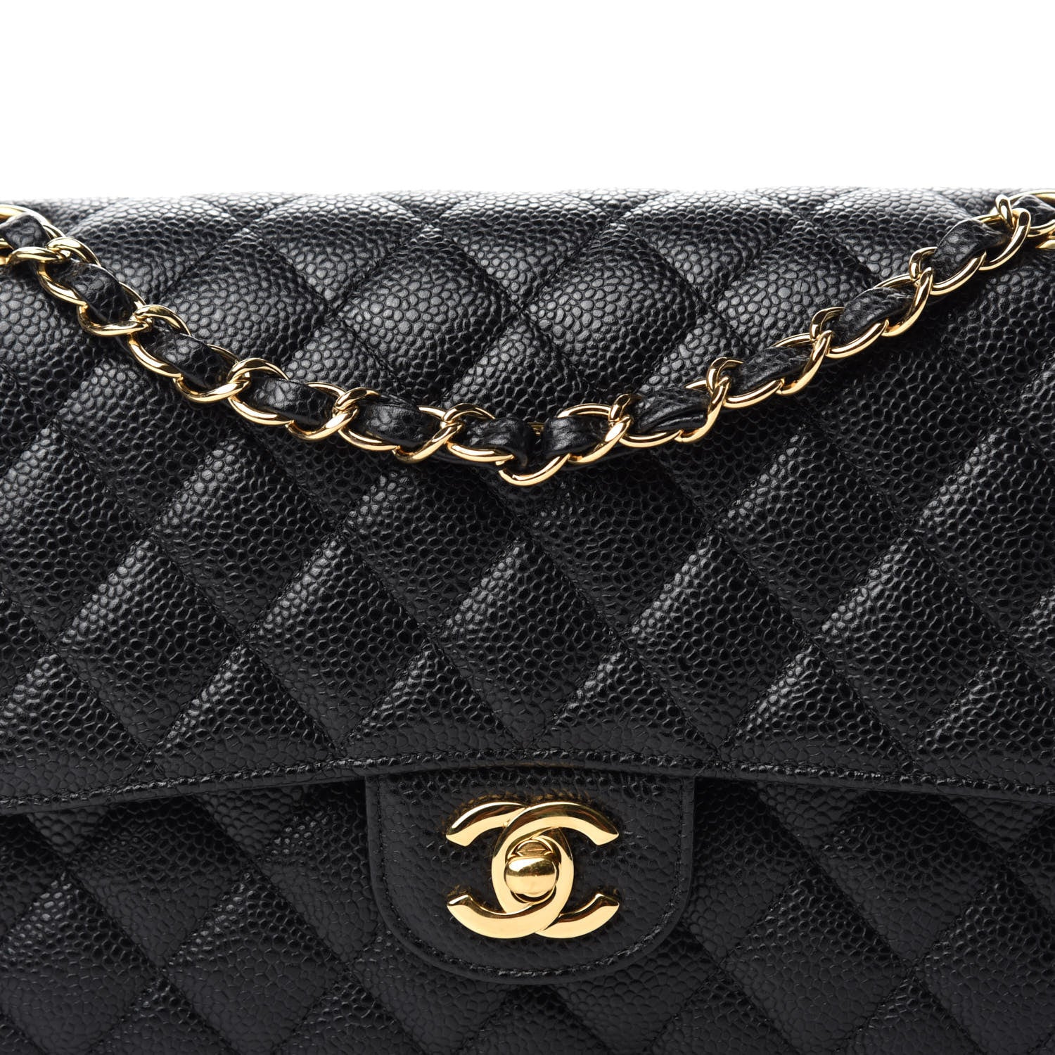 Chanel Caviar Quilted Medium Double Flap Black 12 of 12