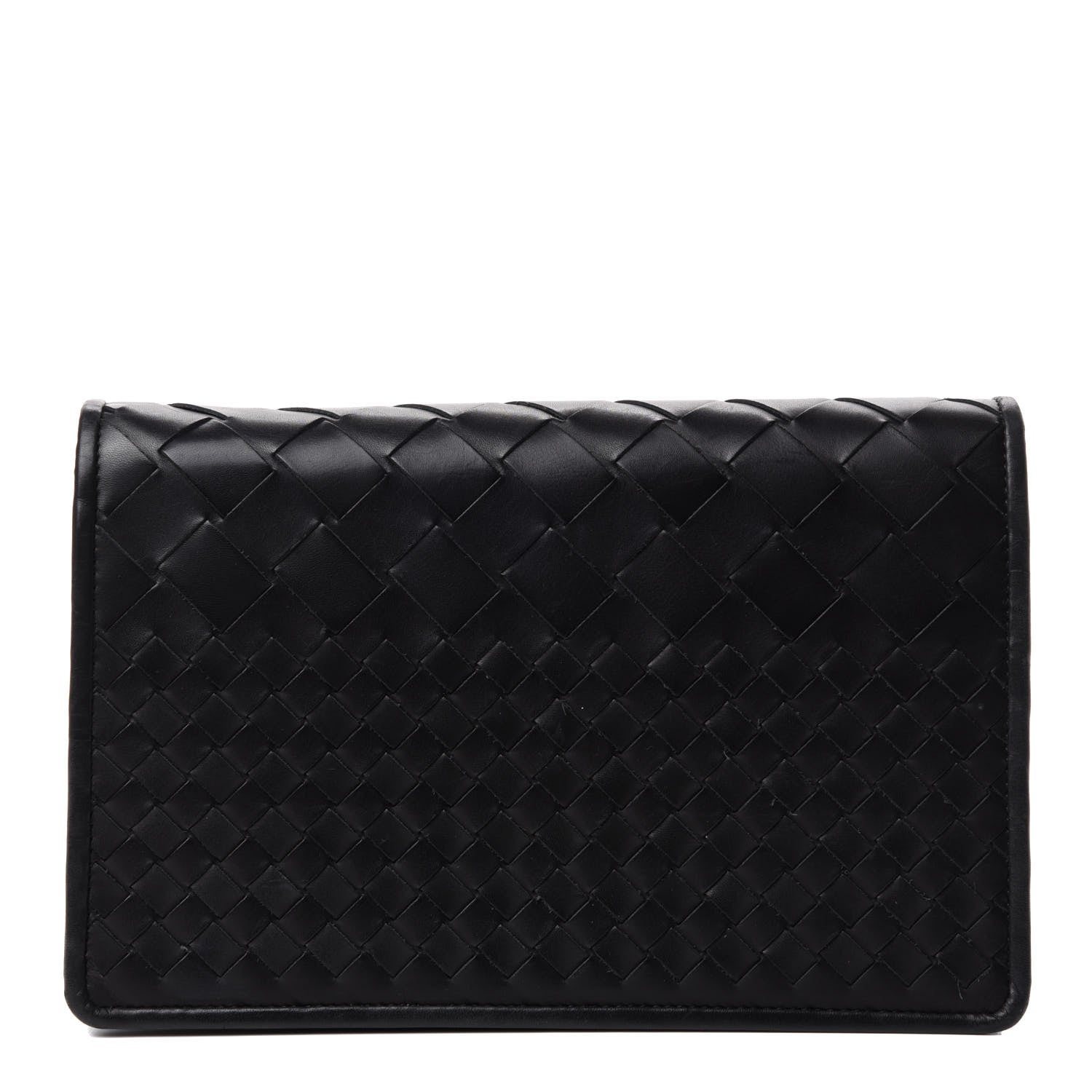 Bottega Veneta Nappa Intrecciato Medium Woven Clutch Clutch Black 1 of 6