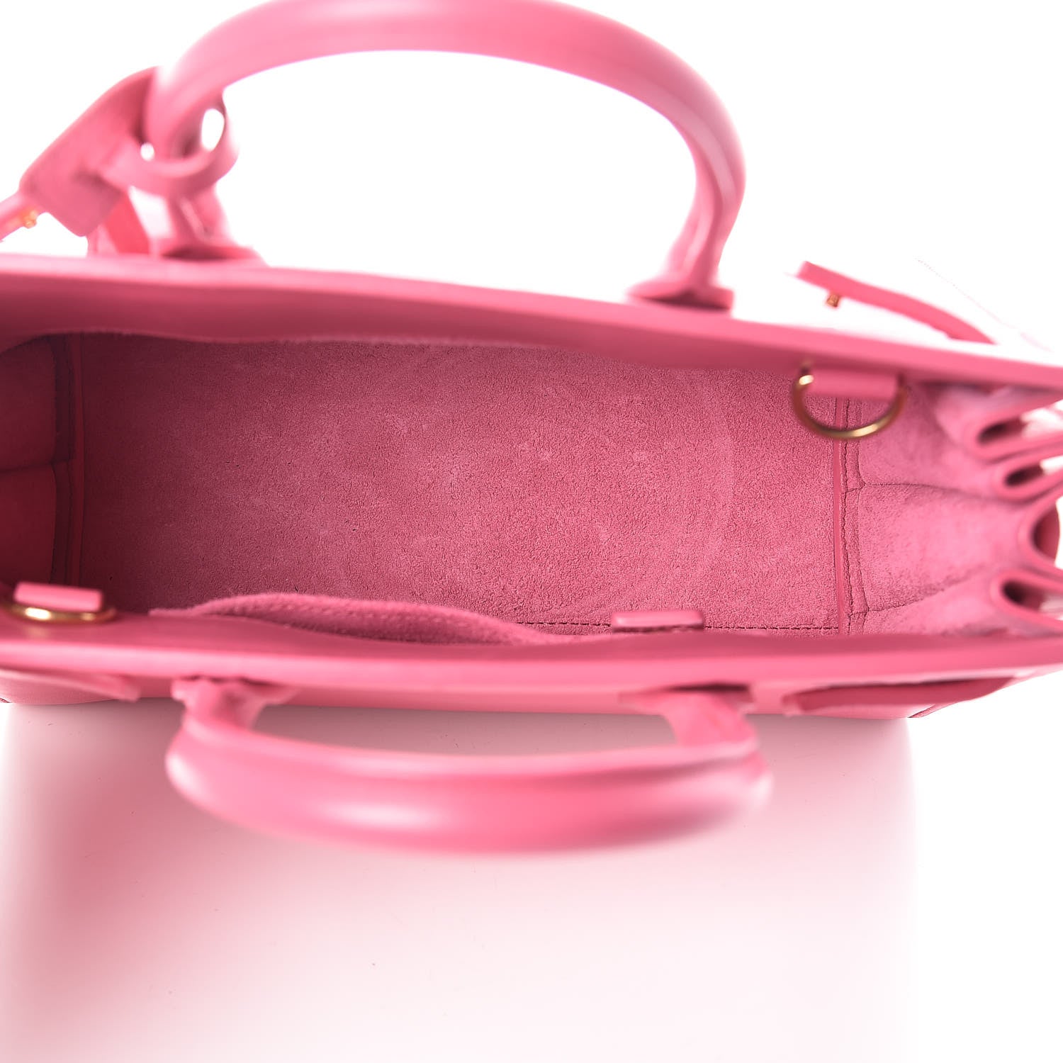 Saint Laurent Calfskin Nano Sac De Jour Lipstick Fuchsia 5 of 11