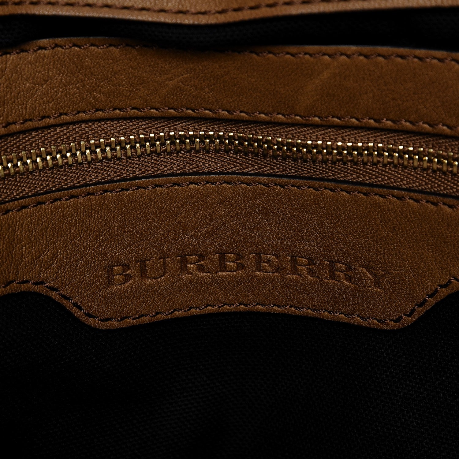 Burberry Canvas House Check Parsons Shoulder Bag Saddle Brown 6 of 10