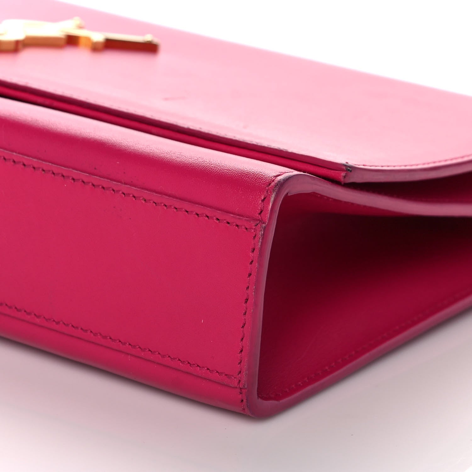 Saint Laurent Smooth Calfskin Medium Classic Monogram Kate Tassel Satchel Fuchsia 9 of 11