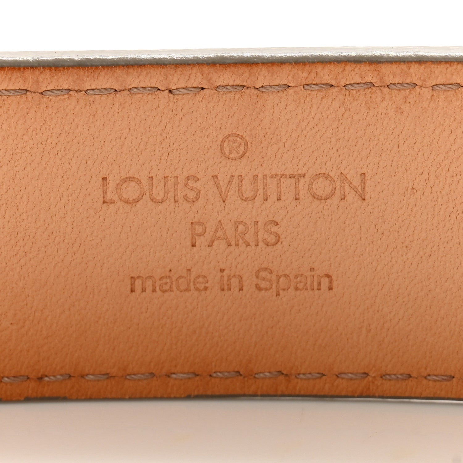 Louis Vuitton Epi LV Initiales Belt 85 34 Ivory 5 of 10