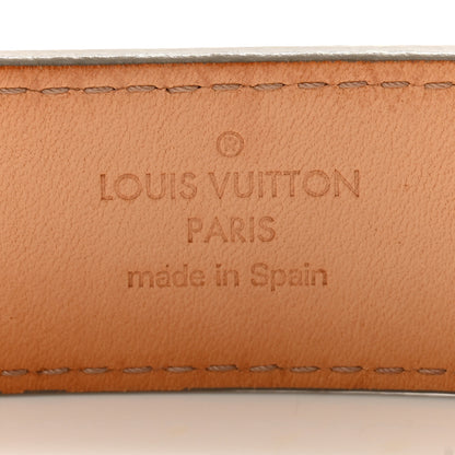 Louis Vuitton Epi LV Initiales Belt 85 34 Ivory 5 of 10