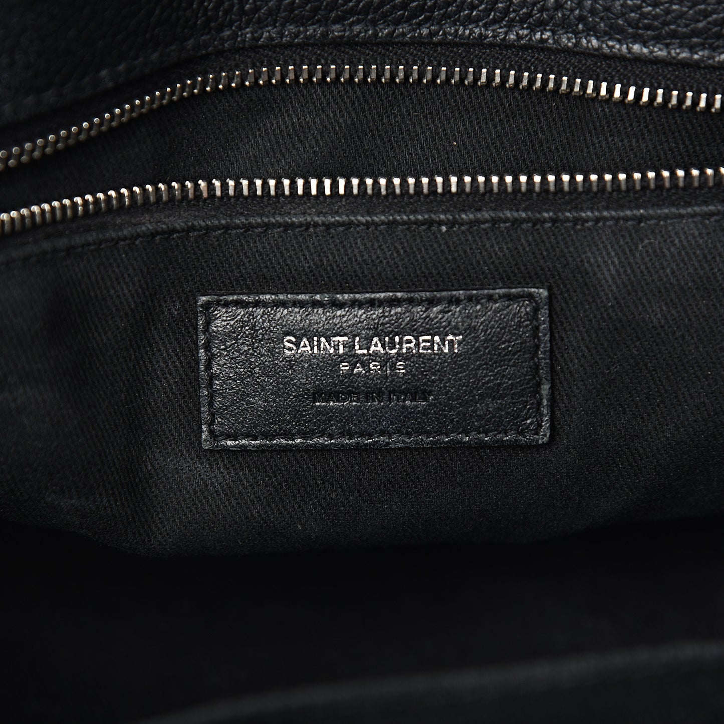 Grained Calfskin Small Supple Sac De Jour Duffle Black