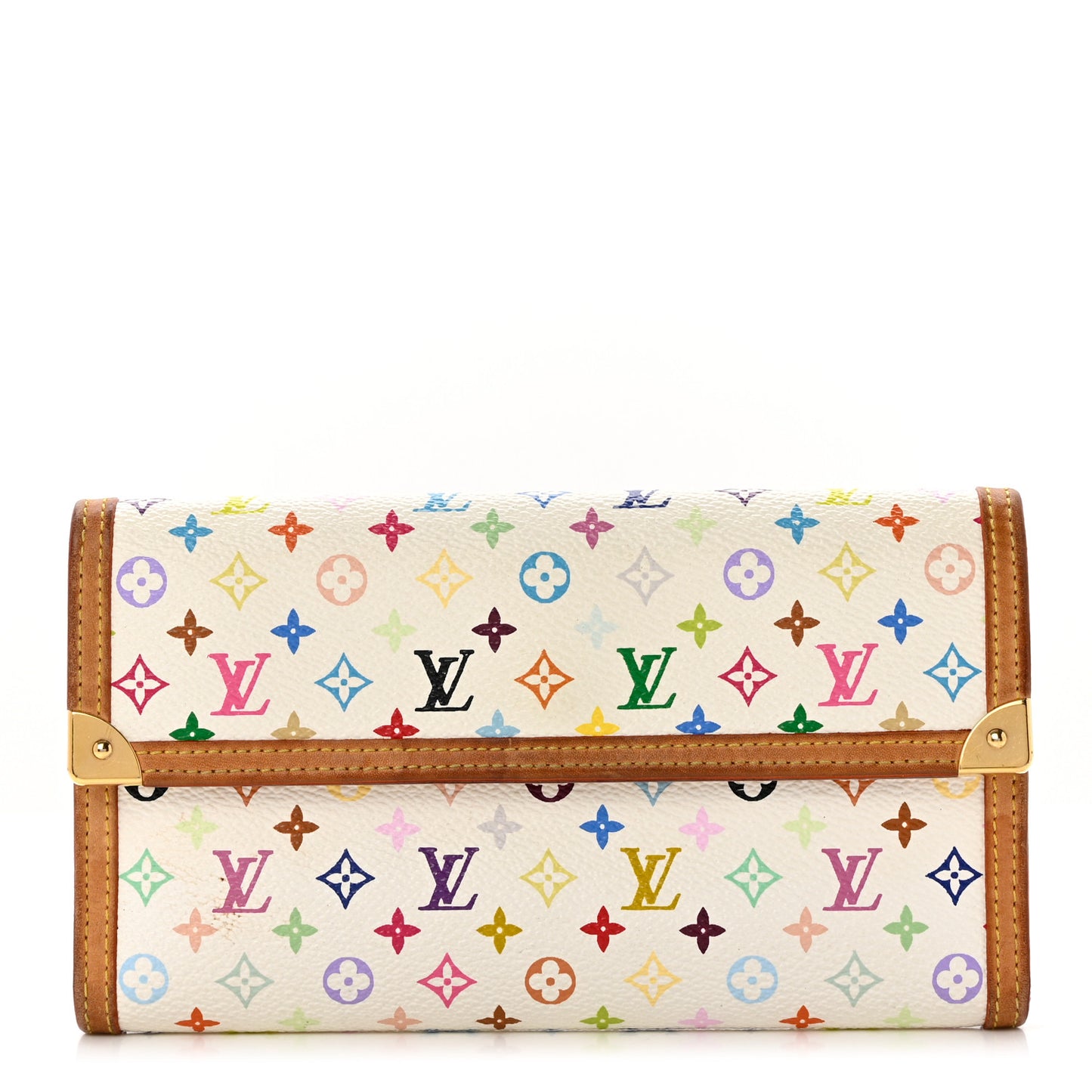 Monogram Multicolor Porte Tresor International Wallet White