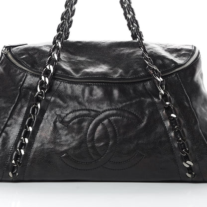Chanel Glazed Caviar Modern Chain Tote Black 8 of 13