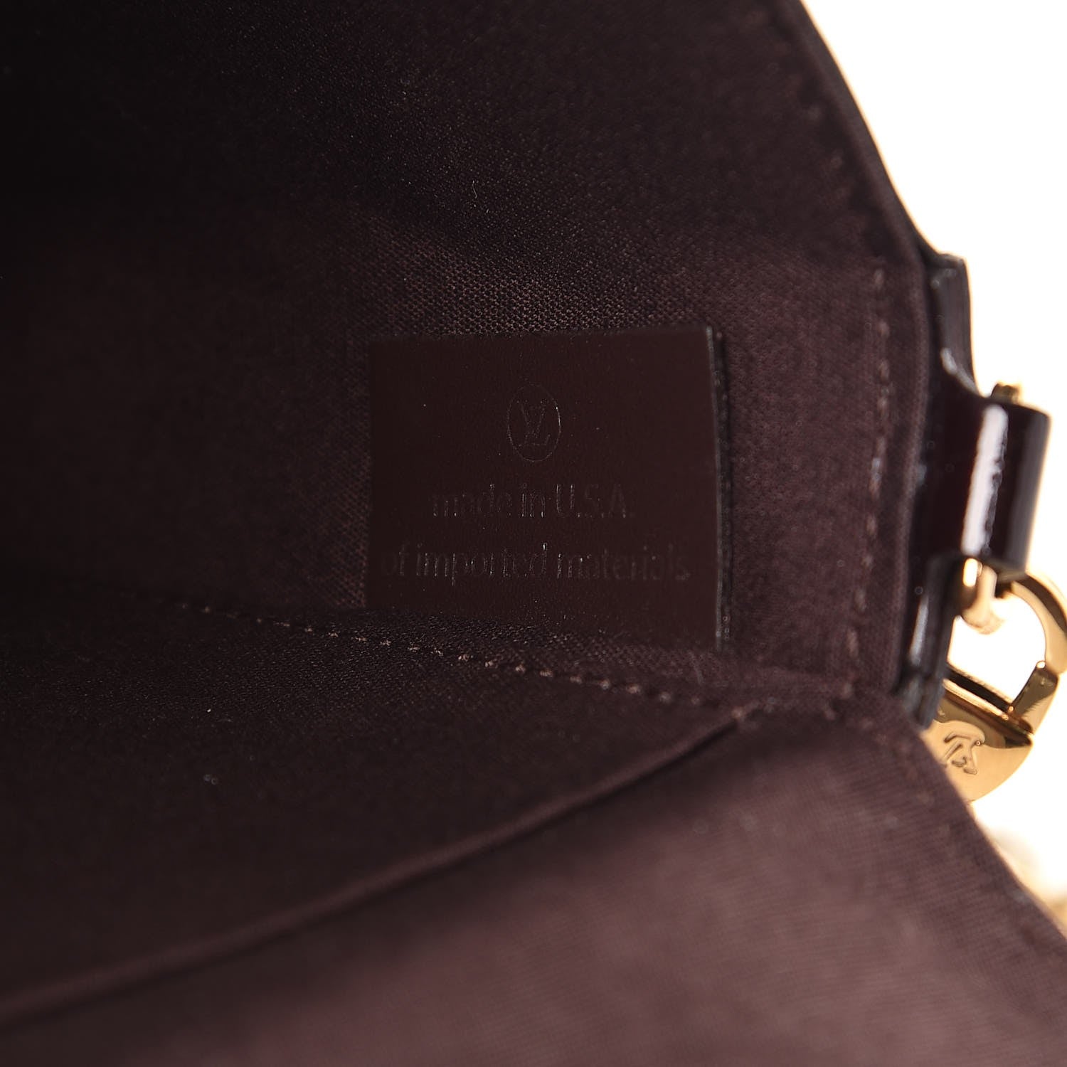 Louis Vuitton Vernis Pochette Felicie Chain Wallet Amarante 8 of 10