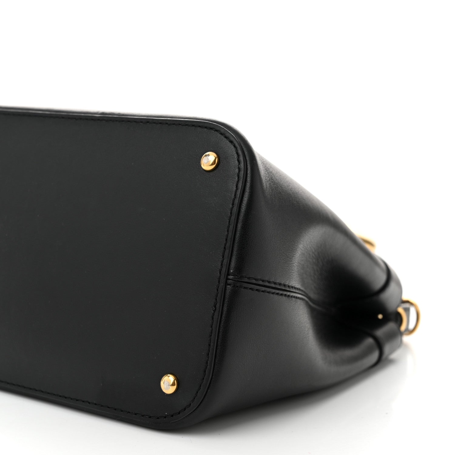 Valentino Garavani Smooth Calfskin Supervee Top Handle Bag Black 9 of 9