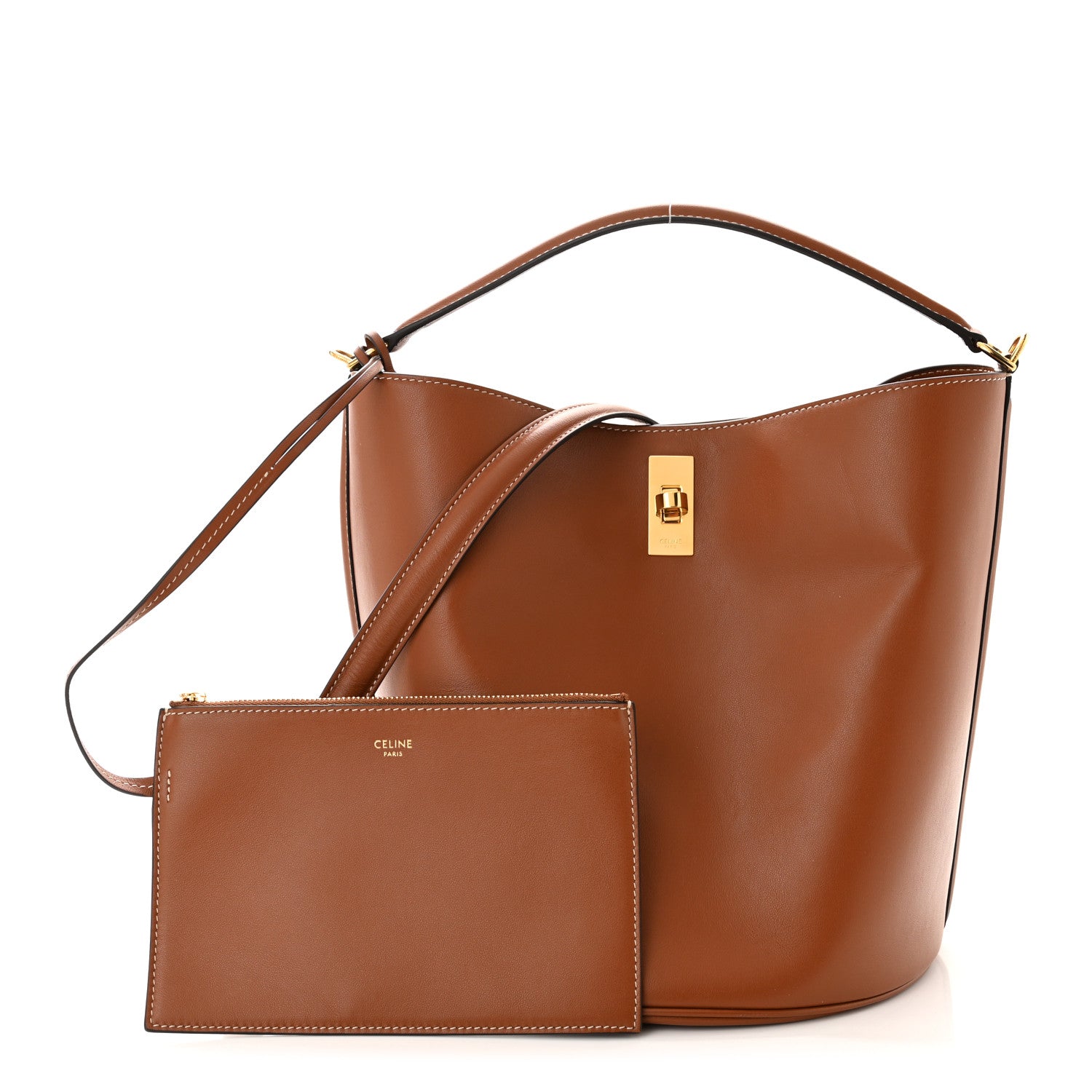 Celine Smooth Calfskin Bucket 16 Bag Tan 1 of 11