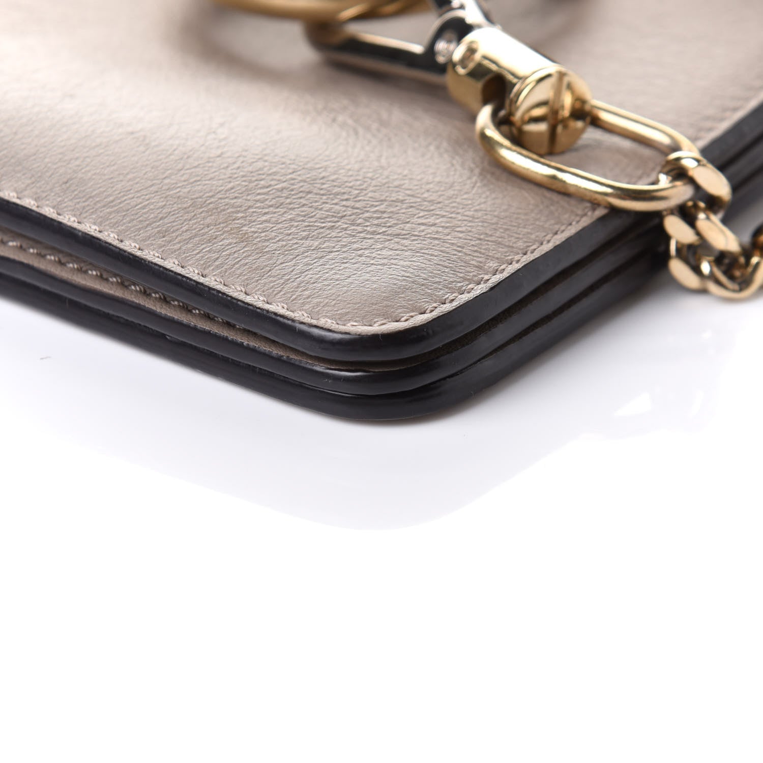 Chloe Suede Calfskin Mini Faye Bracelet Bag Motty Grey 10 of 13