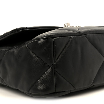 Chanel Lambskin Quilted Medium Chanel 19 Flap Black 9 of 10