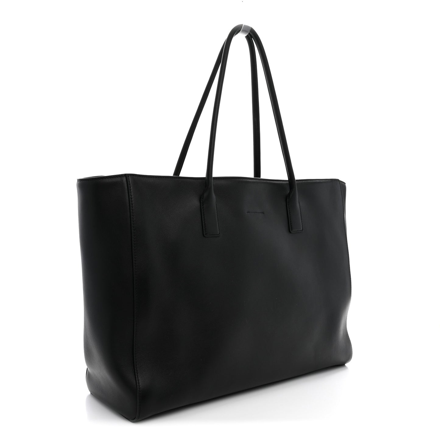 Calfskin Archetype Large Shopping Tote Black