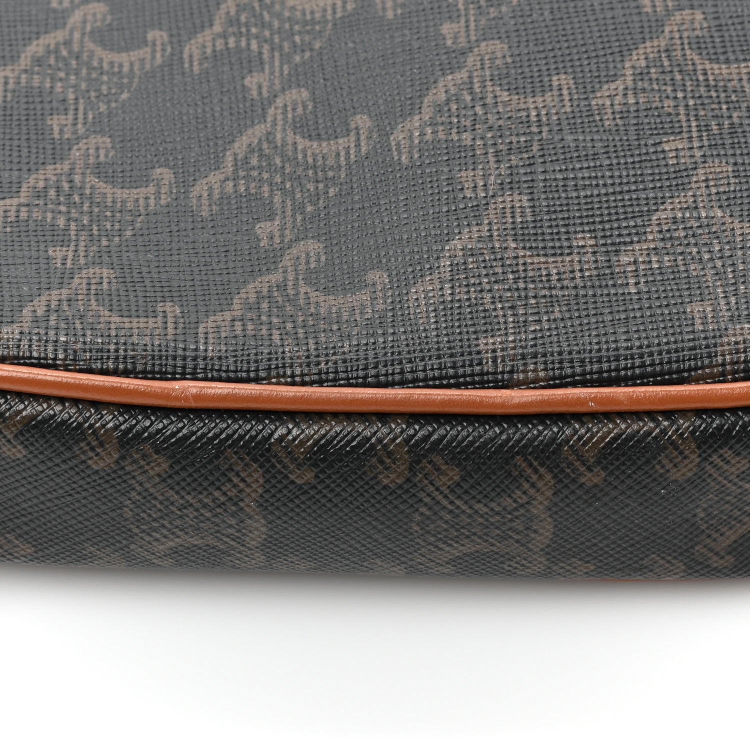Celine Triomphe Canvas Triangle Crossbody Bag Tan 13 of 14